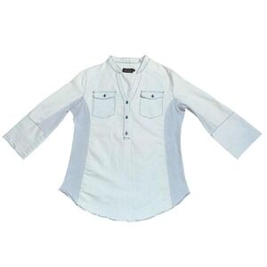 Cavalini Denim Collection Button Up Top
Size Medium